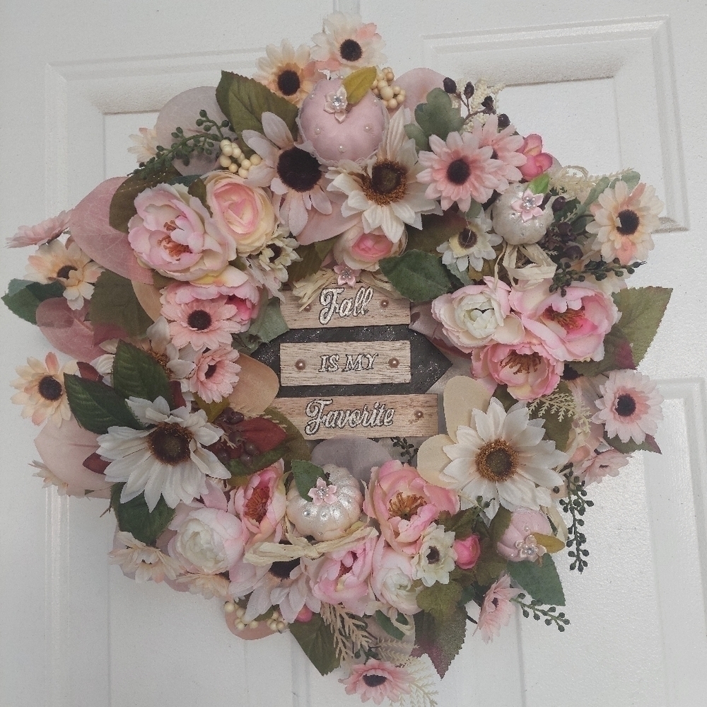 HANDMADE fall wreath decor